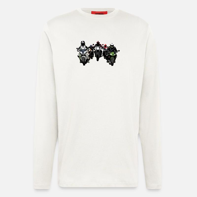 Biker Gruppe Farbe - Langarmshirt - made by SPREAD  - OFF WHITE