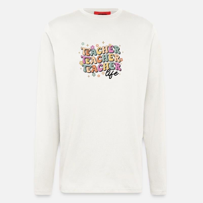 Lehrerleben - Langarmshirt - made by SPREAD  - OFF WHITE