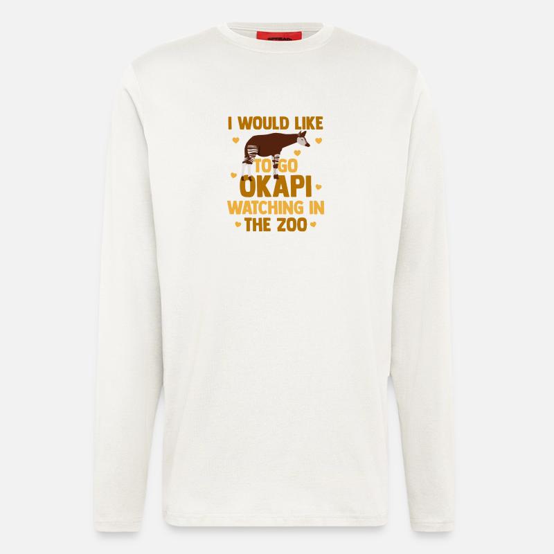 Okapi in harmony with nature - Longsleeve - made by SPREAD  - OFF WHITE