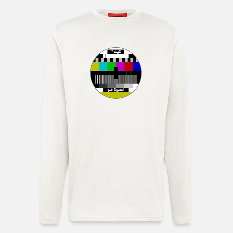 Test pattern arabic - Longsleeve - made by SPREAD  - OFF WHITE