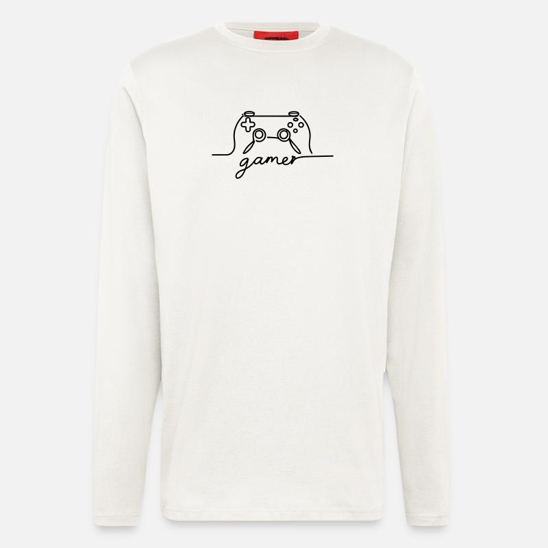 Linearer Controller - Gamer - Langarmshirt - made by SPREAD  - OFF WHITE