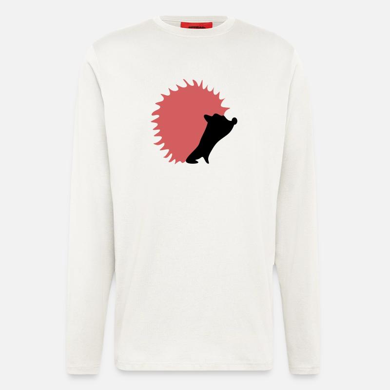 Herbst Igel - Langarmshirt - made by SPREAD  - OFF WHITE
