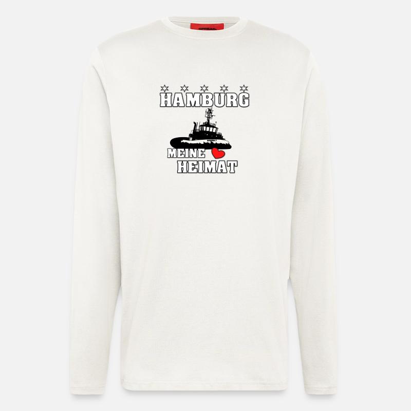 Hamburger Heimat 2 - Langarmshirt - made by SPREAD  - OFF WHITE