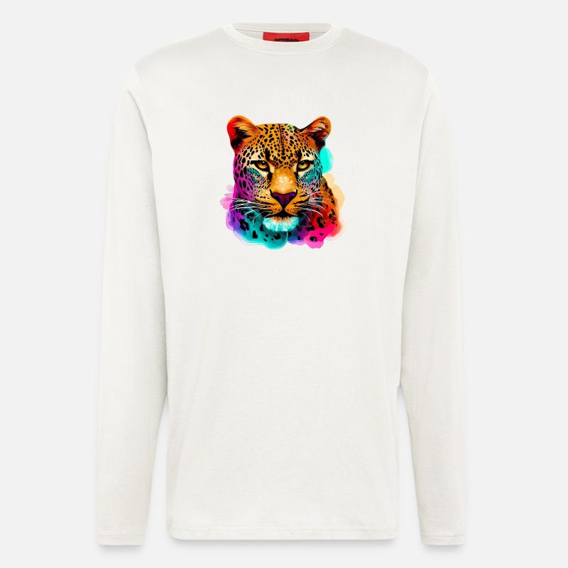 Leopard - Langarmshirt - made by SPREAD  - OFF WHITE
