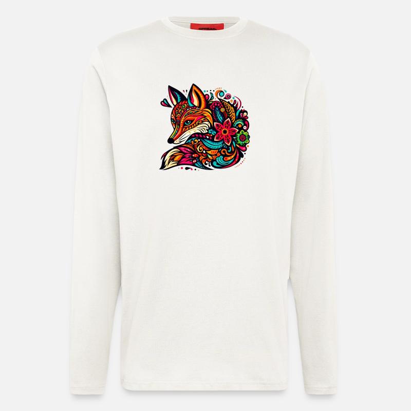 Fuchs - Langarmshirt - made by SPREAD  - OFF WHITE