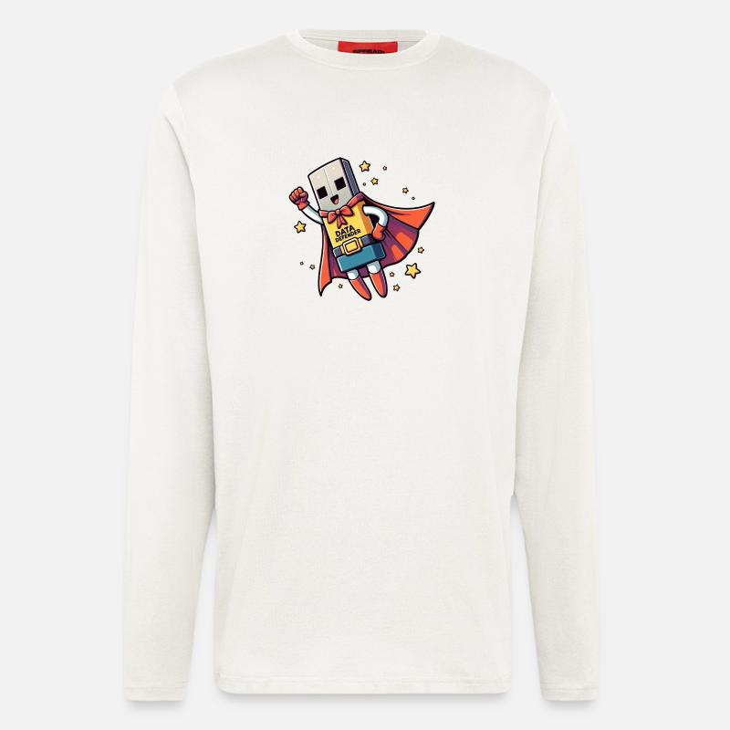 Data Defender - Langarmshirt - made by SPREAD  - OFF WHITE