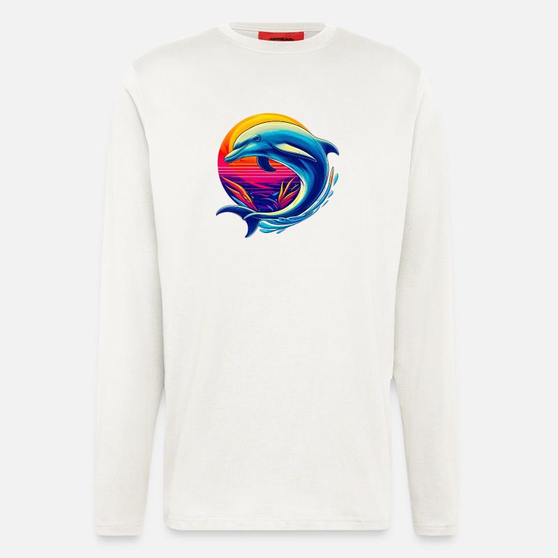 Delfin - Langarmshirt - made by SPREAD  - OFF WHITE