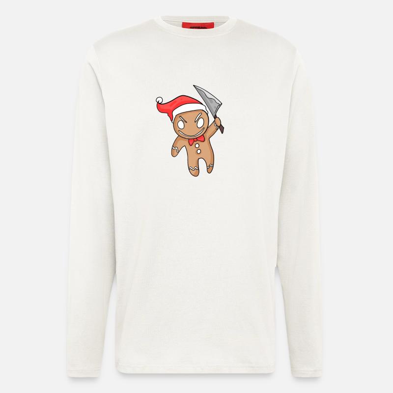 Evil Gingerbread Christmas - Longsleeve - made by SPREAD  - OFF WHITE