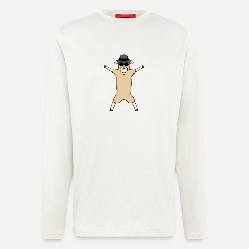 Cool Hug Alpaca - Longsleeve - made by SPREAD  - OFF WHITE