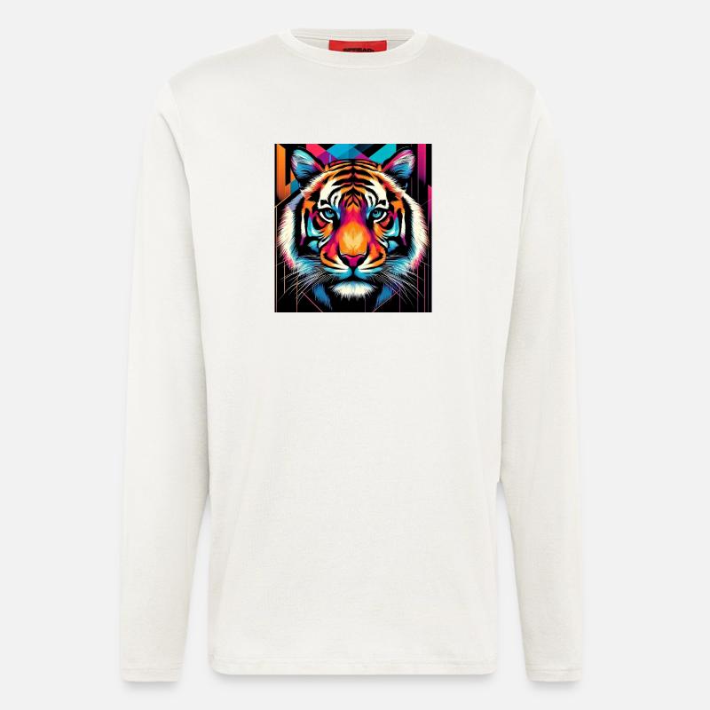 Tiger - Langarmshirt - made by SPREAD - OFF WHITE