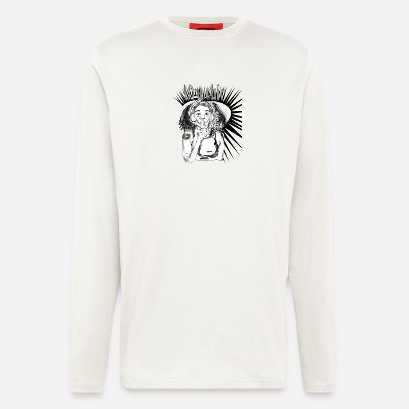 Afro-Chic-Vecter-Kunst - Langarmshirt - made by SPREAD - OFF WHITE