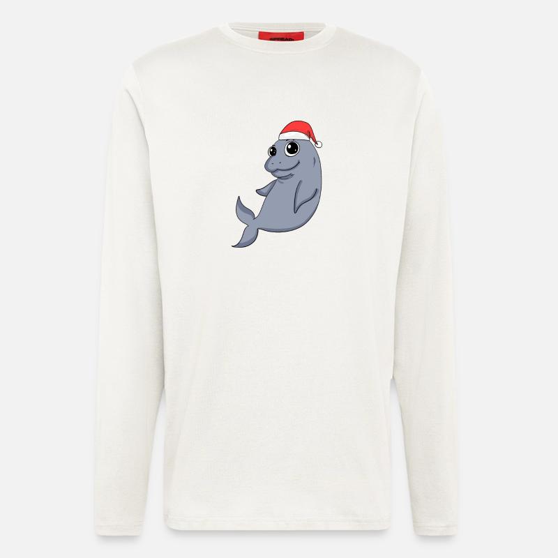 Dugong Christmas - Longsleeve - made by SPREAD  - OFF WHITE