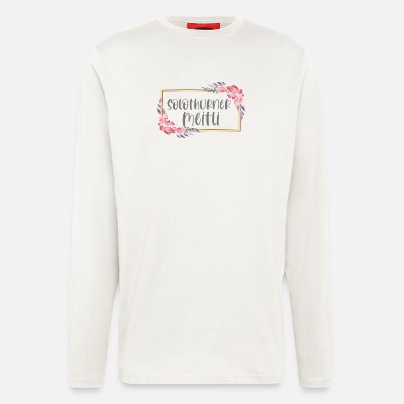 Schweiz Solothurn Mädchen Heimat Geschenk - Langarmshirt - made by SPREAD - OFF WHITE