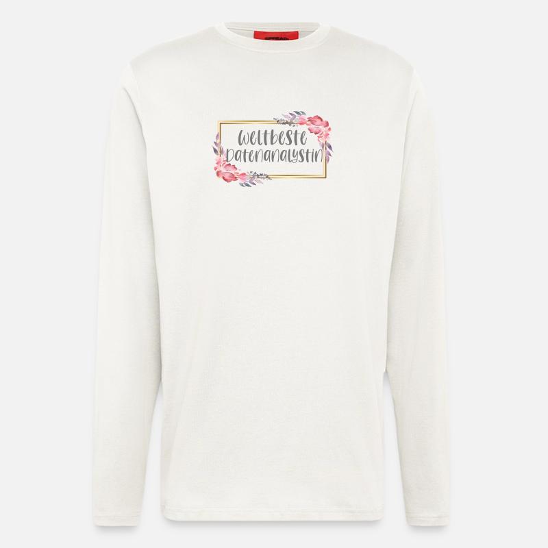 Datenanalystin Datenanalyse Geschenk - Langarmshirt - made by SPREAD - OFF WHITE