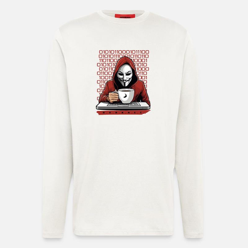 Anonymous Hacker - Longsleeve - made by SPREAD  - OFF WHITE