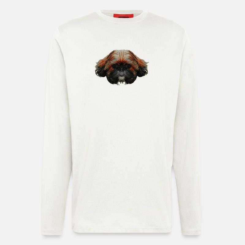 schoßhunde, shih tzu - Langarmshirt - made by SPREAD  - OFF WHITE