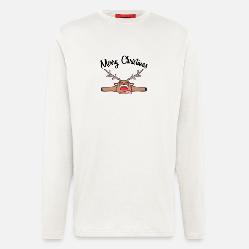 Weihnachten weihnachtlich Geschenk - Langarmshirt - made by SPREAD  - OFF WHITE