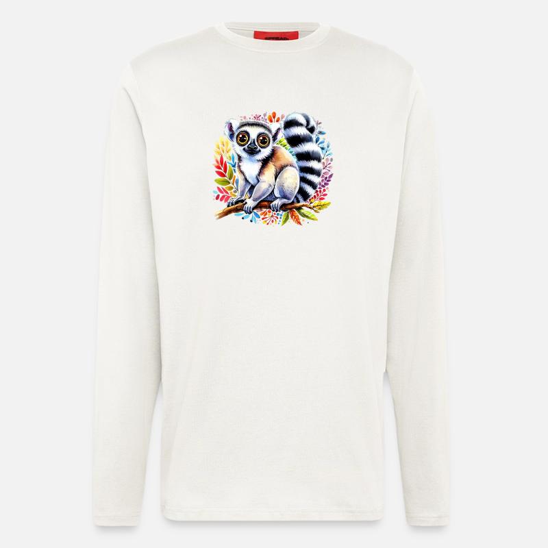 Lemur - Langarmshirt - made by SPREAD  - OFF WHITE
