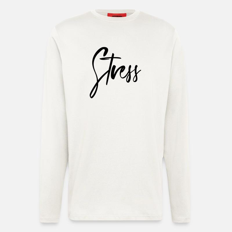 Stress - Langarmshirt - made by SPREAD - OFF WHITE