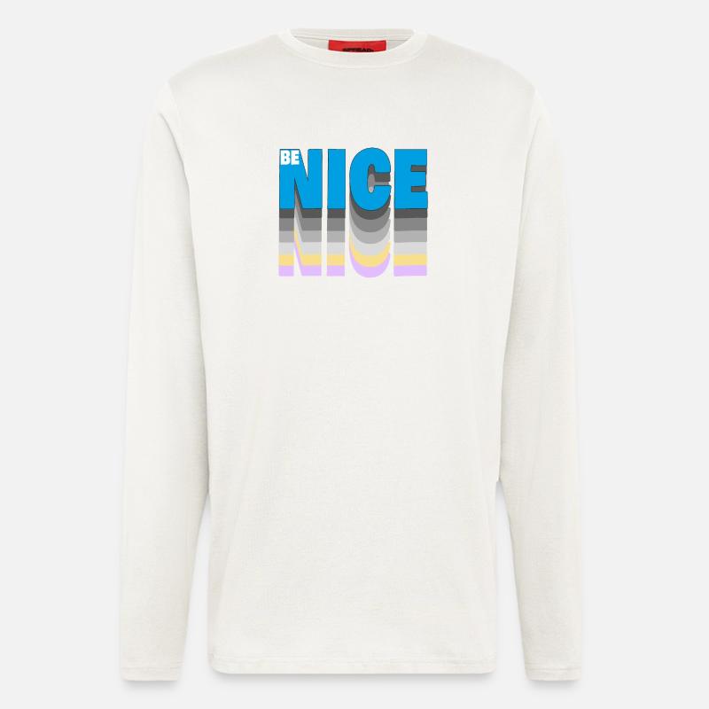 Be nice - Langarmshirt - made by SPREAD  - OFF WHITE