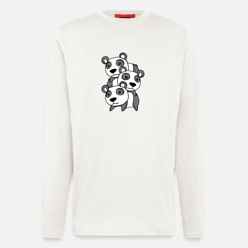 Pandas Panda - Langarmshirt - made by SPREAD  - OFF WHITE