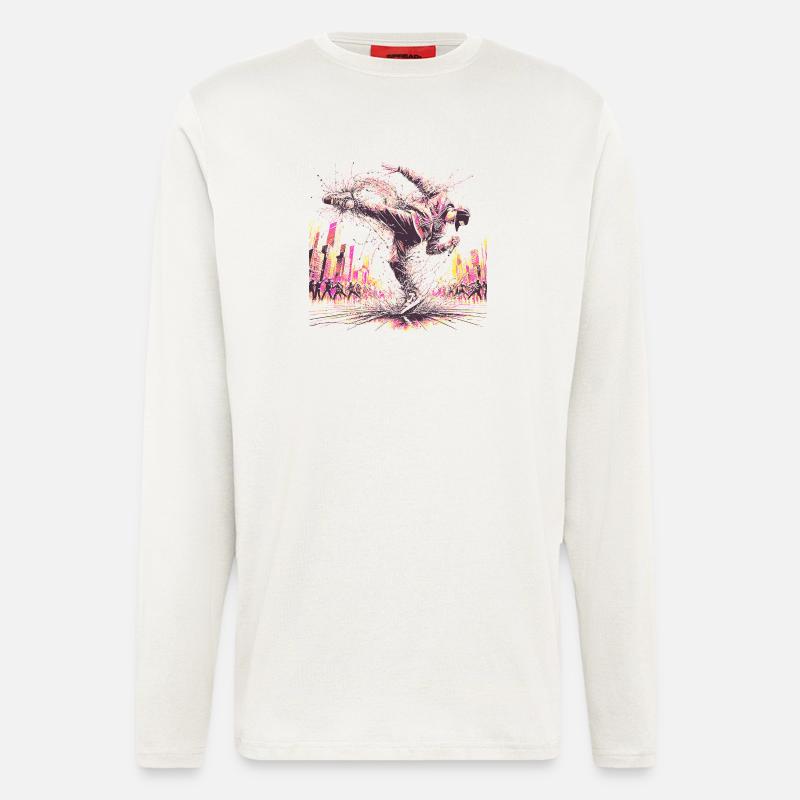 BREAK DANCING - Longsleeve - made by SPREAD  - OFF WHITE