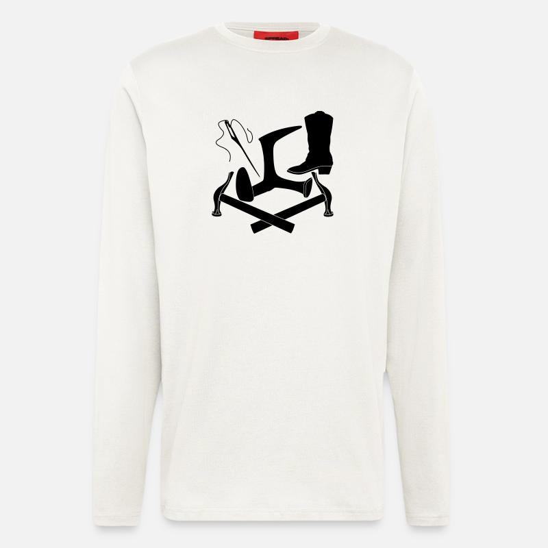 Shoemaker tool logo - Longsleeve - made by SPREAD  - OFF WHITE