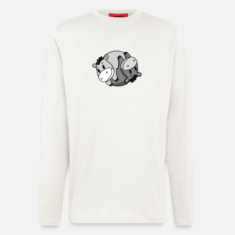 Yin Yang Donkey - Longsleeve - made by SPREAD - OFF WHITE