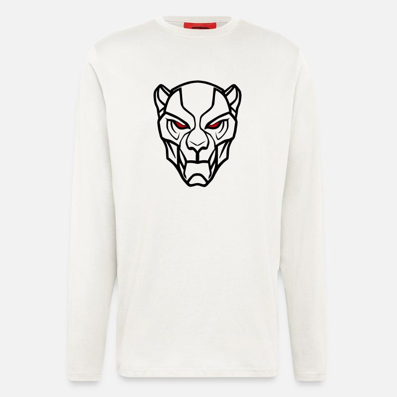 Vector Lion Head Design - Longsleeve - made by SPREAD  - OFF WHITE