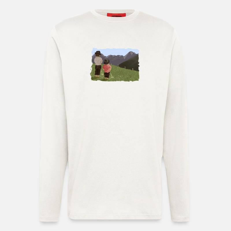 Biesler mit Aussicht - Langarmshirt - made by SPREAD  - OFF WHITE