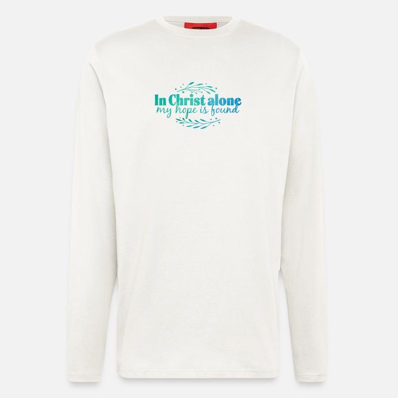 In Christ alone - Langarmshirt - made by SPREAD  - OFF WHITE