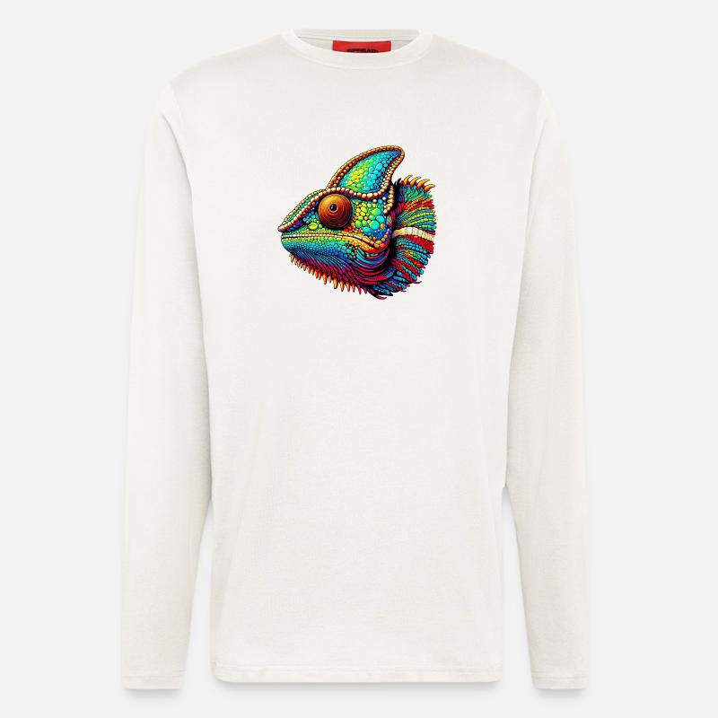 Chamäleon - Langarmshirt - made by SPREAD  - OFF WHITE