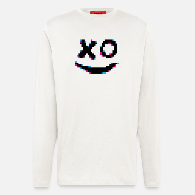 Neon-Pixel-Konfetti - Langarmshirt - made by SPREAD  - OFF WHITE
