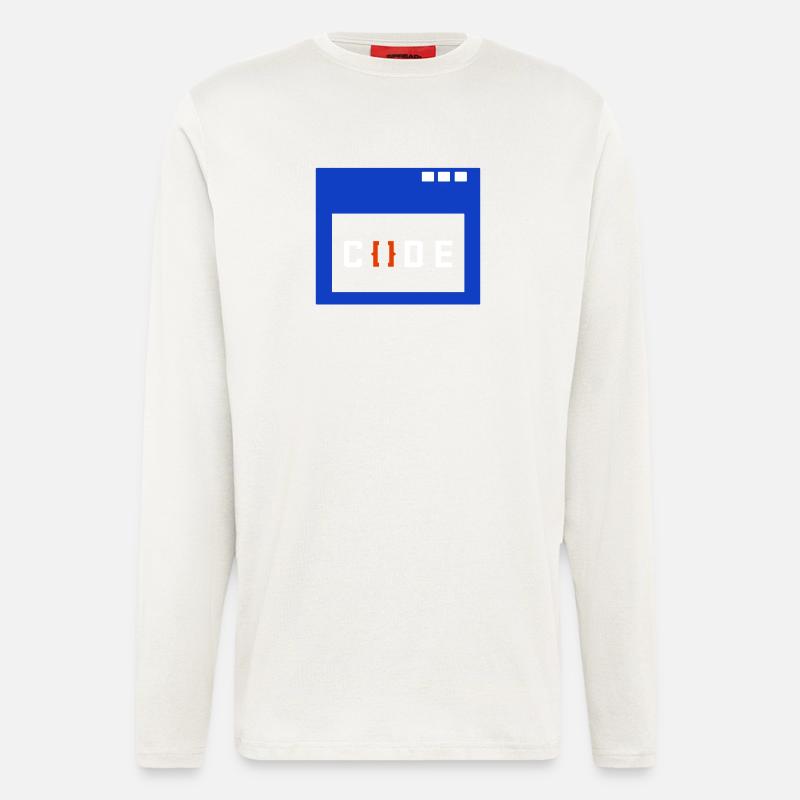 Coder Geld Verdienen Angestellter Arbeit Erfolg - Langarmshirt - made by SPREAD  - OFF WHITE