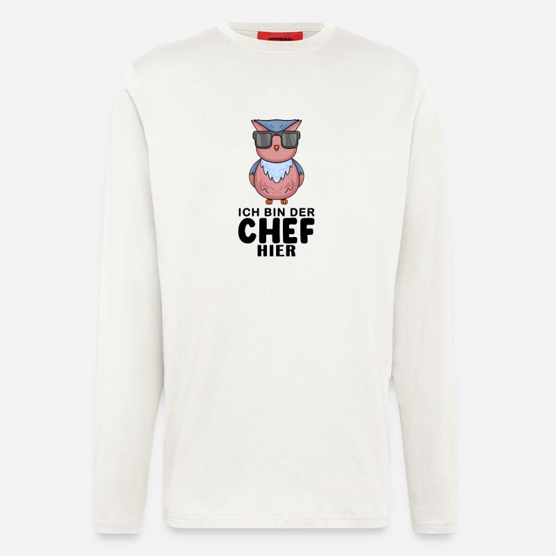 Eule - Langarmshirt - made by SPREAD  - OFF WHITE