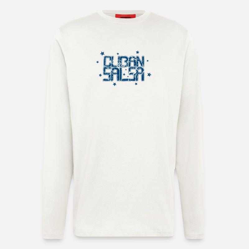 Cuban Salsa Rueda Timba Dancing - Longsleeve - made by SPREAD  - OFF WHITE