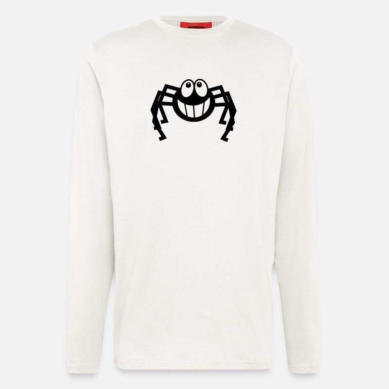 Spinne lacht - Langarmshirt - made by SPREAD  - OFF WHITE