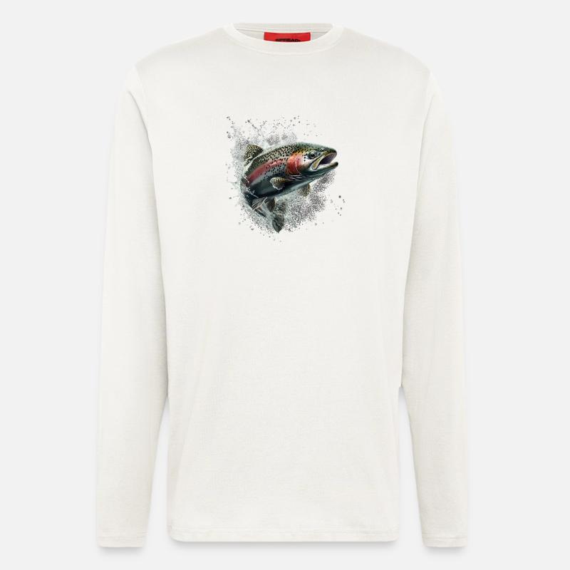 Forelle - Langarmshirt - made by SPREAD  - OFF WHITE