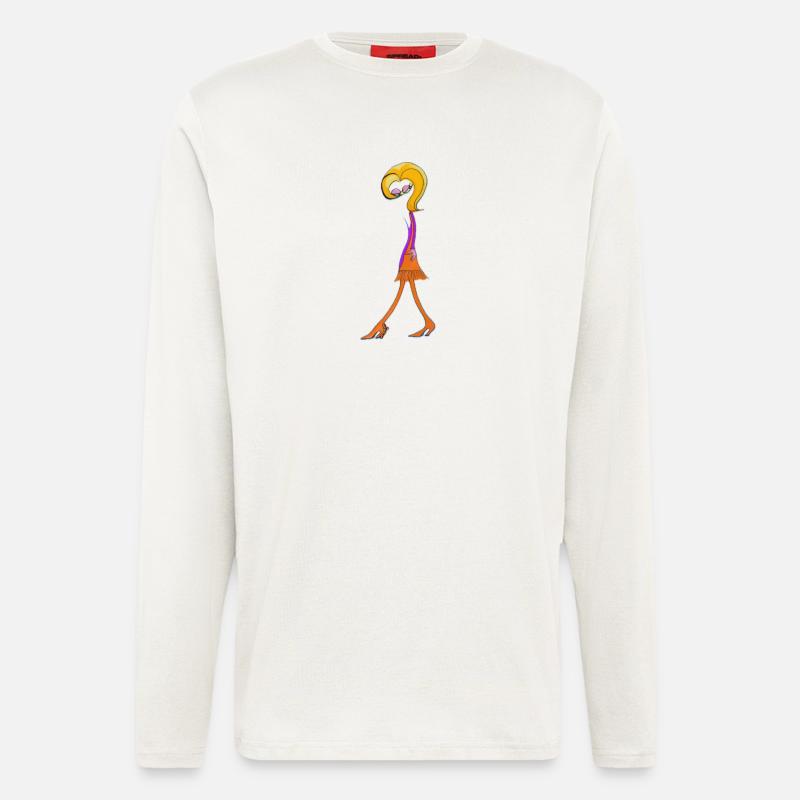 Whimsical Doodle Diva - Longsleeve - made by SPREAD  - OFF WHITE