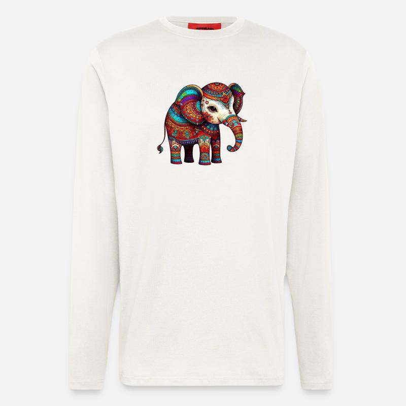 Elefant - Langarmshirt - made by SPREAD  - OFF WHITE