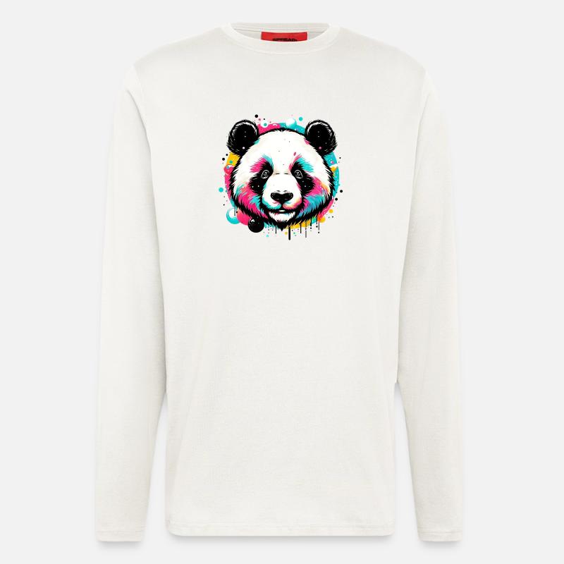 Panda - Langarmshirt - made by SPREAD  - OFF WHITE