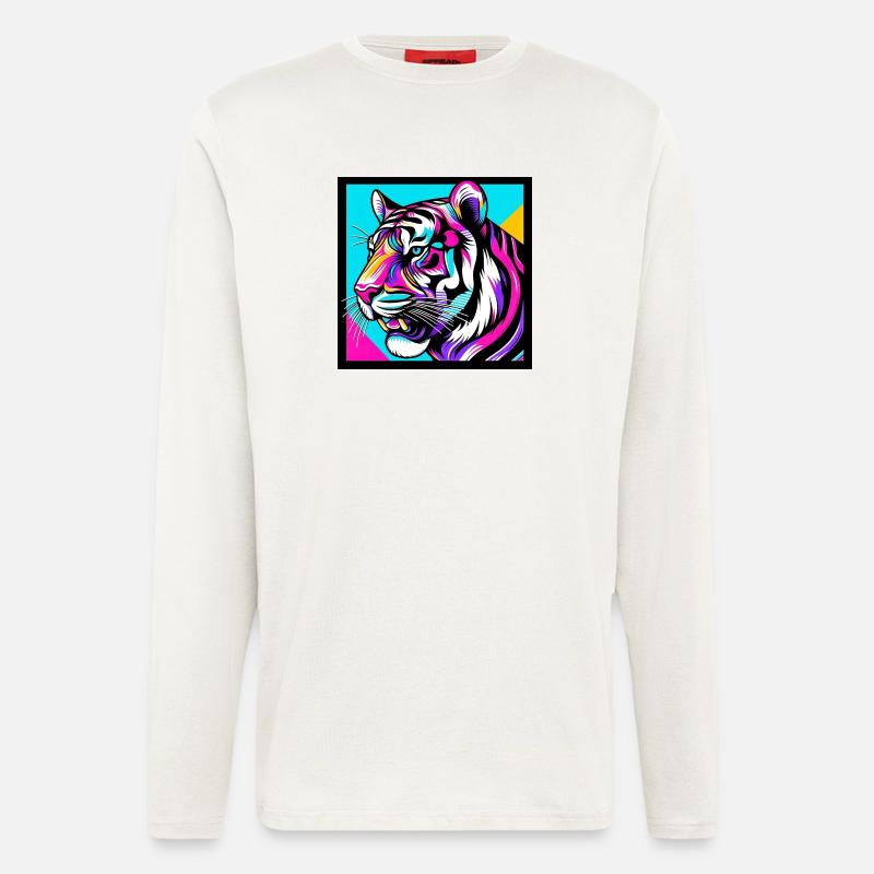 Tiger - Langarmshirt - made by SPREAD - OFF WHITE
