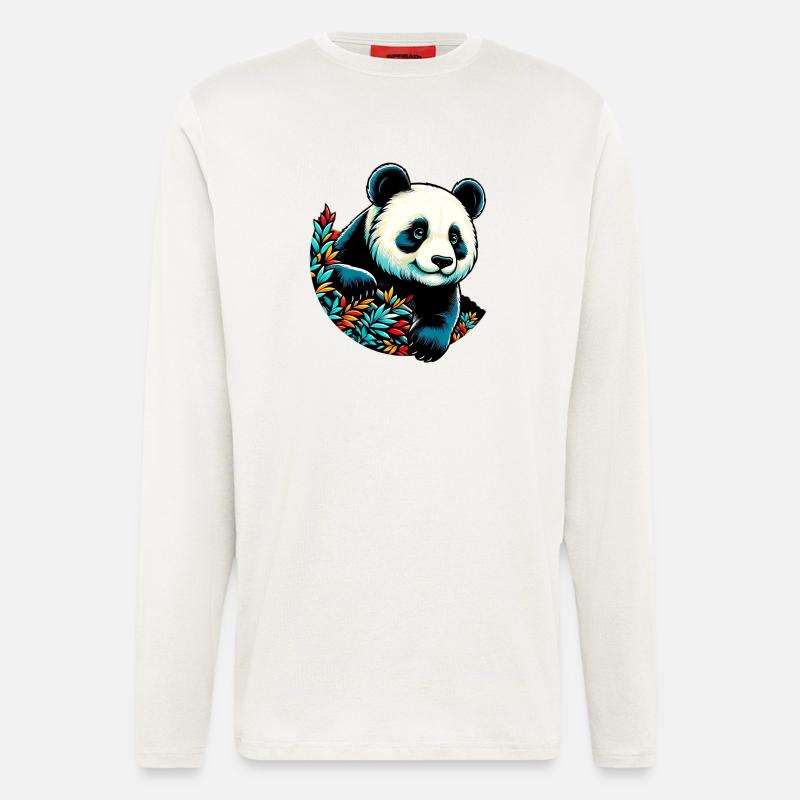 Panda - Langarmshirt - made by SPREAD  - OFF WHITE