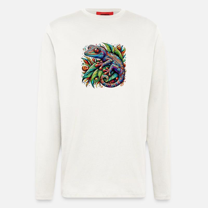 Gecko - Langarmshirt - made by SPREAD  - OFF WHITE