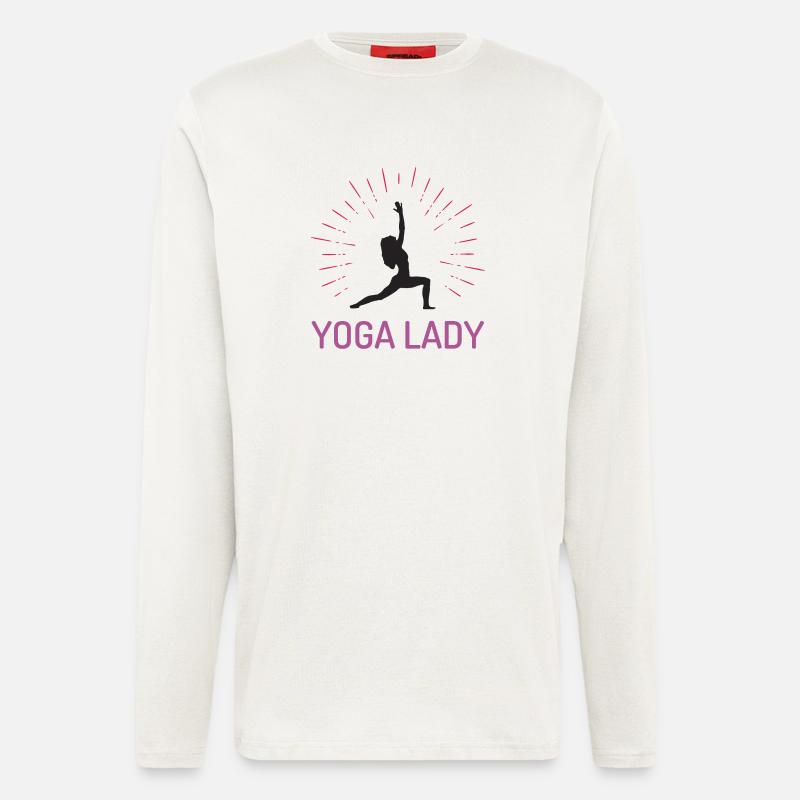 Yoga-Mädchen - Langarmshirt - made by SPREAD  - OFF WHITE