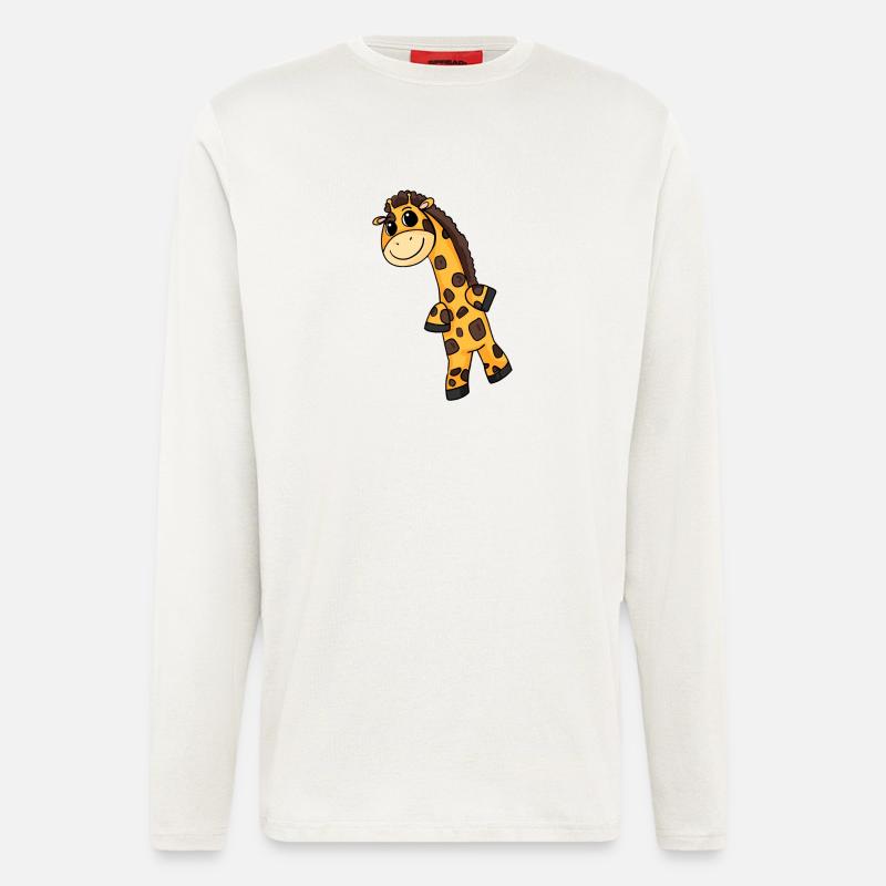Giraffe Motif - Longsleeve - made by SPREAD - OFF WHITE