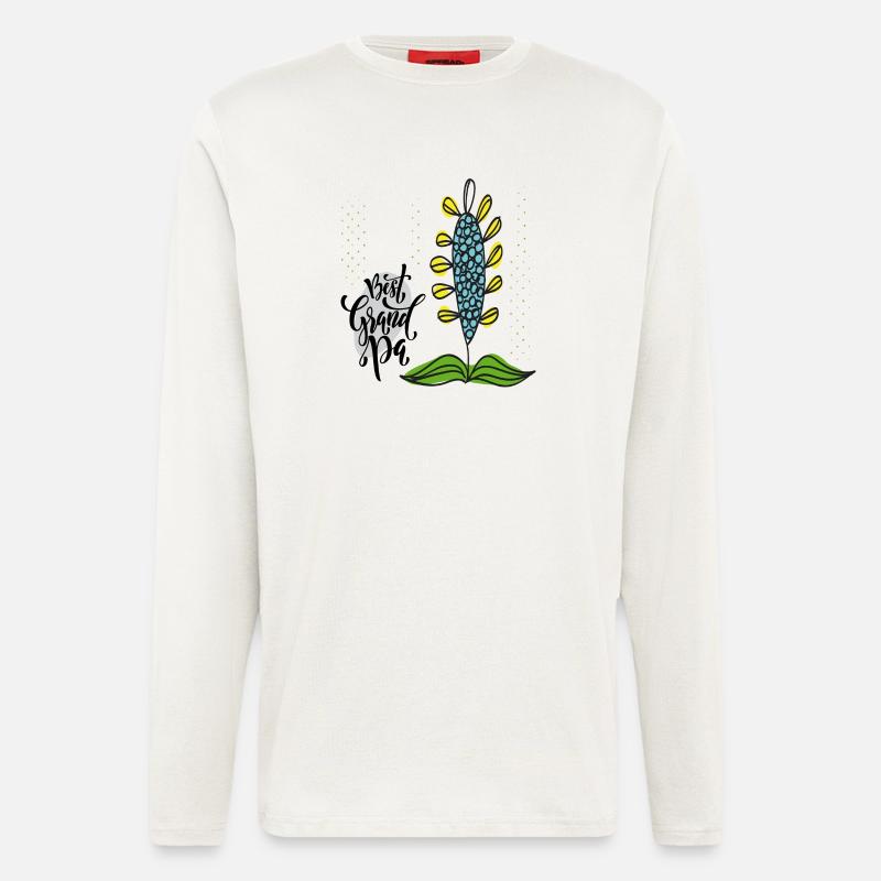 Papi - Manches longues bio décontracté fabriqué en UE - OFF WHITE