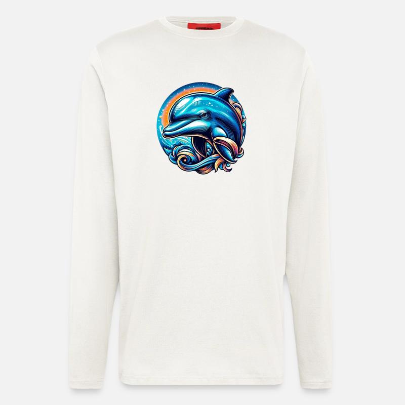 Dolphin - Longsleeve - made by SPREAD  - OFF WHITE