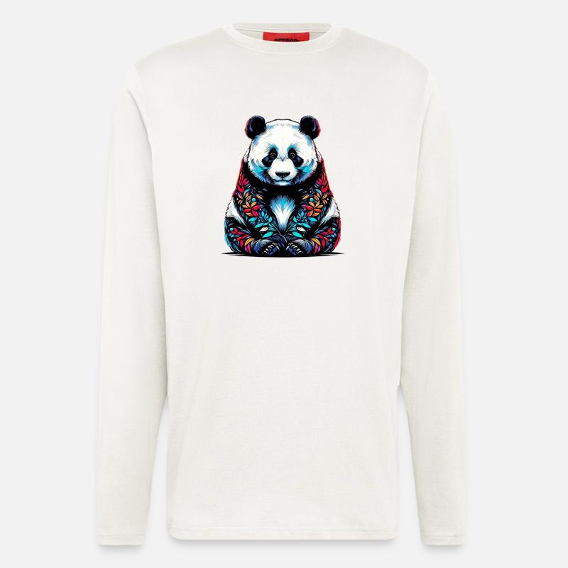 Panda - Longsleeve - made by SPREAD  - OFF WHITE
