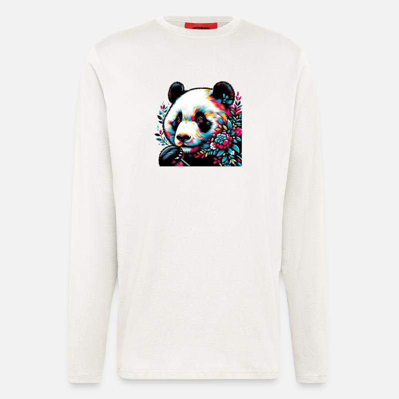 Panda - Longsleeve - made by SPREAD  - OFF WHITE